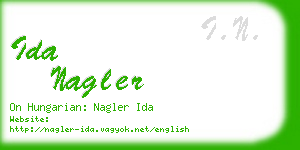 ida nagler business card
